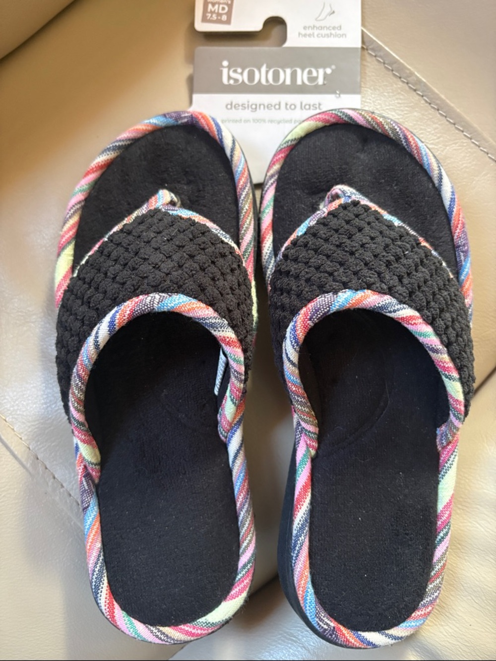 Isotoner flip flops NEW